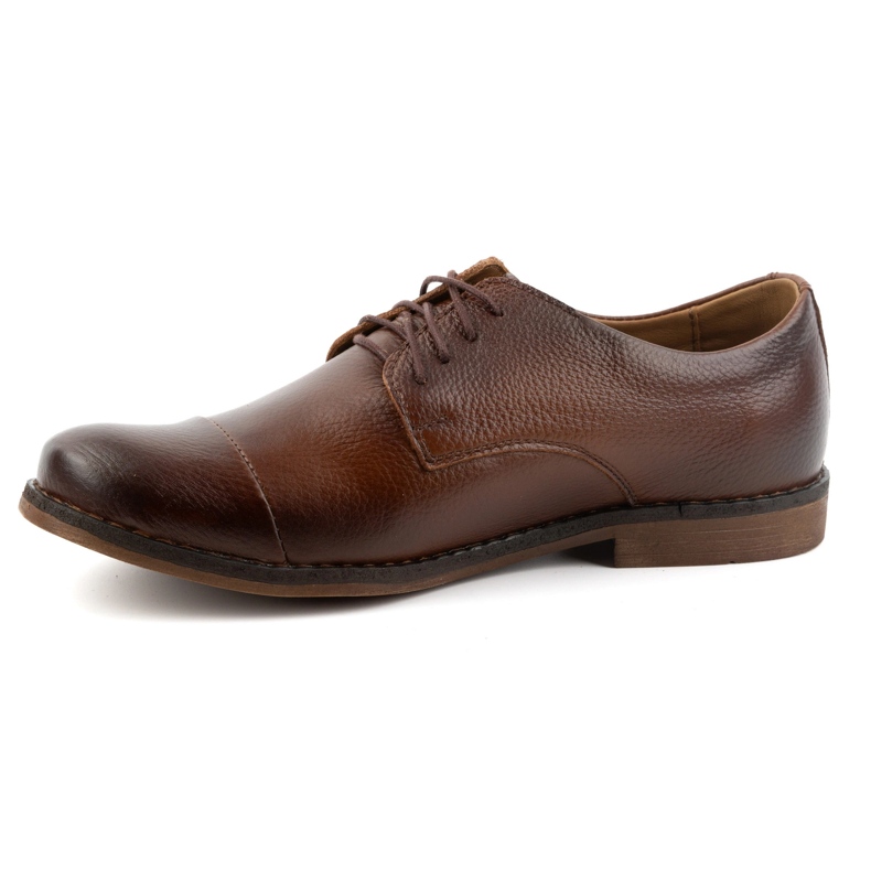 Olivier Scarpe stringate corte da uomo in pelle 7155DT marrone 1