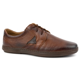 Olivier Scarpe stringate corte da uomo in pelle 7061DT marrone 1