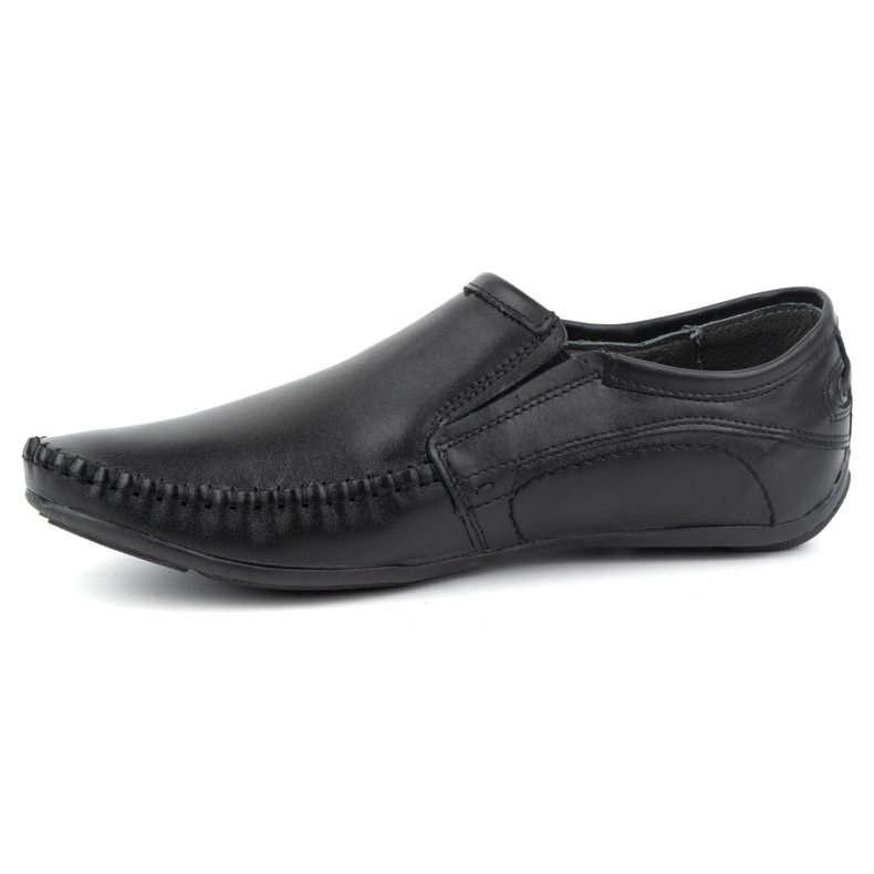 Olivier Mocassini slip-on da uomo in pelle 4206 nero 1