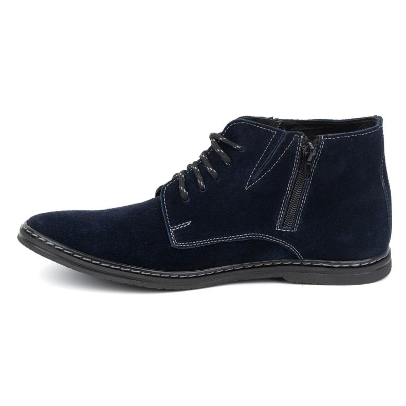 Olivier Stivaletti Chelsea stringati da uomo 307lu, blu navy 1