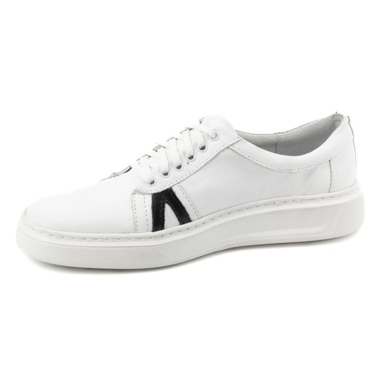 KOMODO Scarpe casual da uomo in pelle 910/2 bianche bianca 1