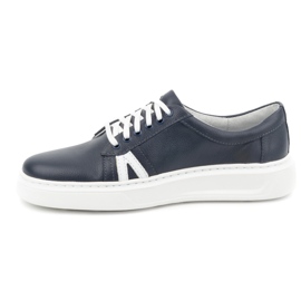 KOMODO Scarpe casual da uomo in pelle 910/2, blu navy 1