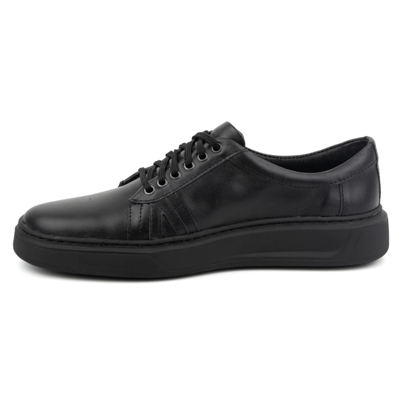 KOMODO Scarpe casual da uomo in pelle 910/2 nere nero 1