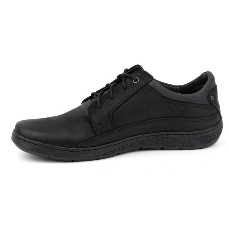 Olivier Scarpe stringate da uomo in pelle 077KZ, nere nero 1