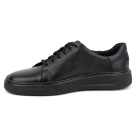KOMODO Scarpe stringate da uomo in pelle 930K, nere nero 1