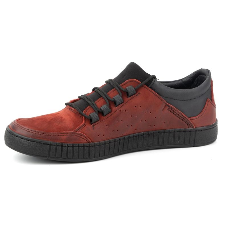 Olivier Scarpe stringate da uomo in pelle 287KZ rosse rosso 1