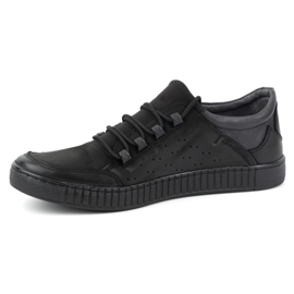 Olivier Scarpe stringate da uomo in pelle 287KZ Nero 1