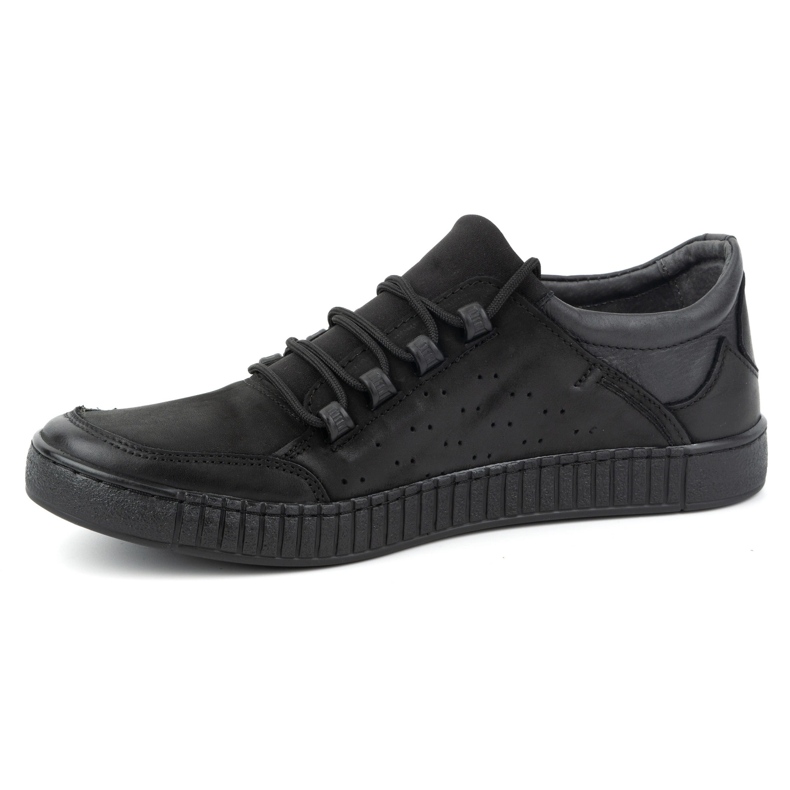 Olivier Scarpe stringate da uomo in pelle 287KZ Nero 1