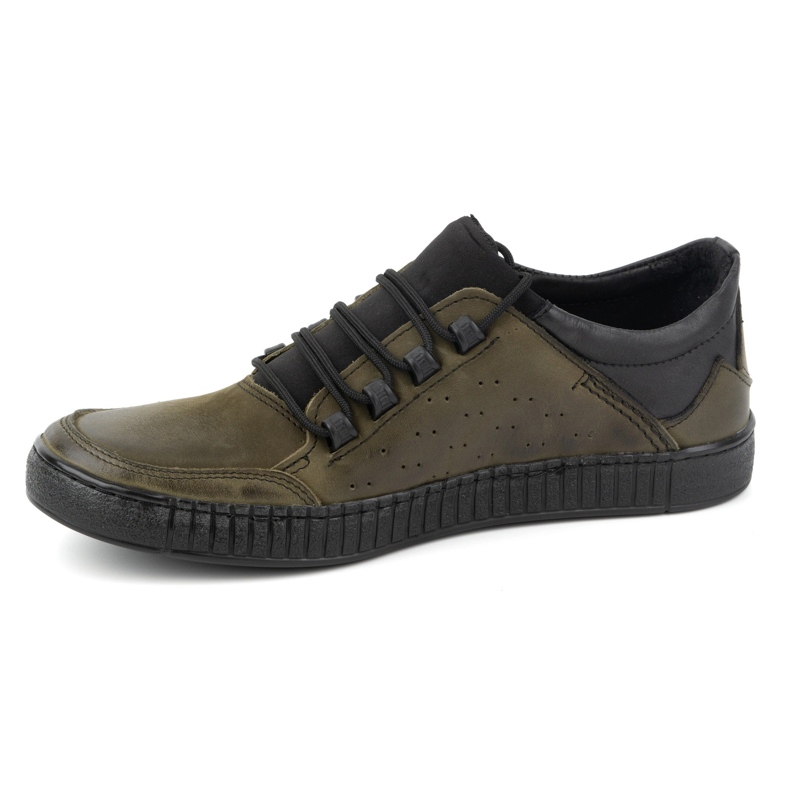 Olivier Scarpe stringate da uomo in pelle 287KZ Verde 1