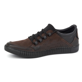 Olivier Scarpe stringate da uomo in pelle 287KZ Marrone 1