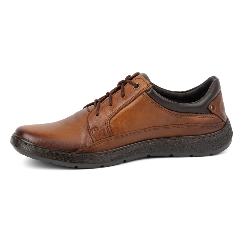 Olivier Scarpe stringate da uomo in pelle 077KZ marrone 1
