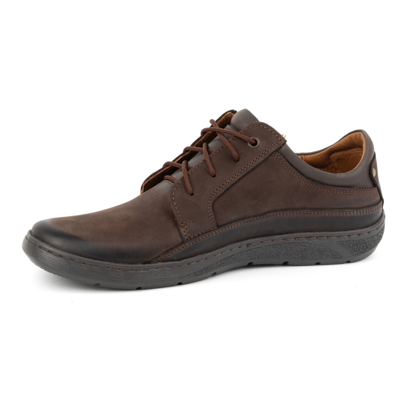 Olivier Scarpe stringate da uomo in pelle 077KZ testa di moro marrone 1