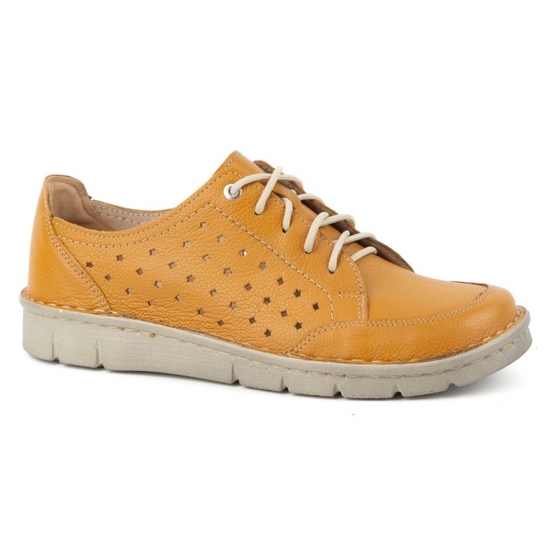 Kampol Scarpe da donna in pelle 403/83 arancione arancia 1