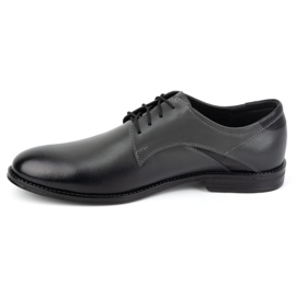 Olivier Scarpe eleganti da uomo in pelle 253LU grigio 1