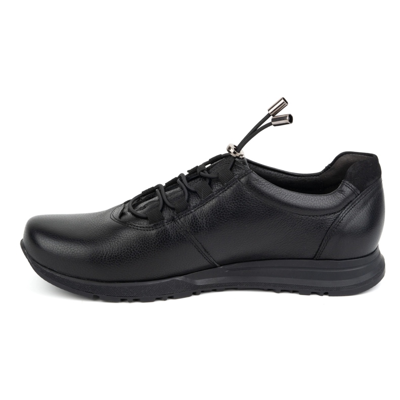 Kampol Scarpe da uomo in pelle 25/5 nere nero 1