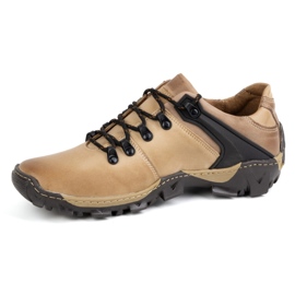 Olivier Scarpe da trekking da uomo 116 marrone chiaro beige 1