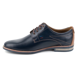 KOMODO Scarpe eleganti da uomo in pelle 825K, blu navy 1