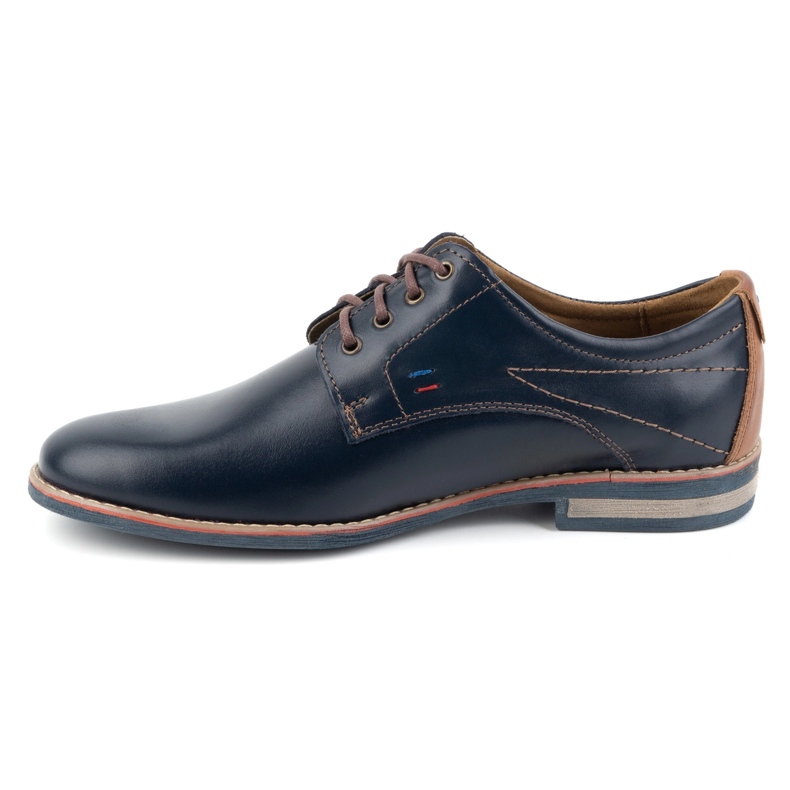 KOMODO Scarpe eleganti da uomo in pelle 825K, blu navy 1