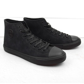 Sneakers alte isolanti da uomo, nere Big Star OO174247 nero 1
