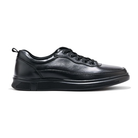 Scarpe stringate sportive da uomo nere nero 1