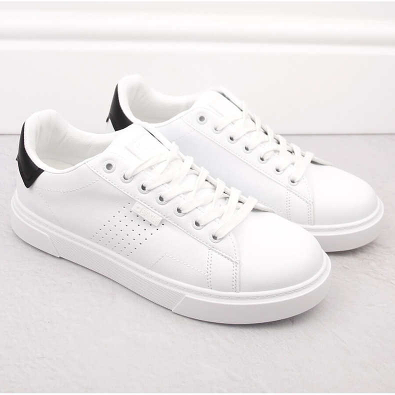 Scarpe sportive da uomo sneakers bianche Big Star OO174115 bianco 1