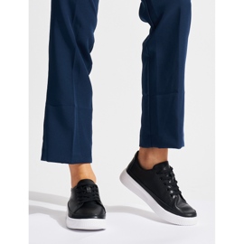 Sneakers nere in pelle traforata di Sergio Leone nero 2