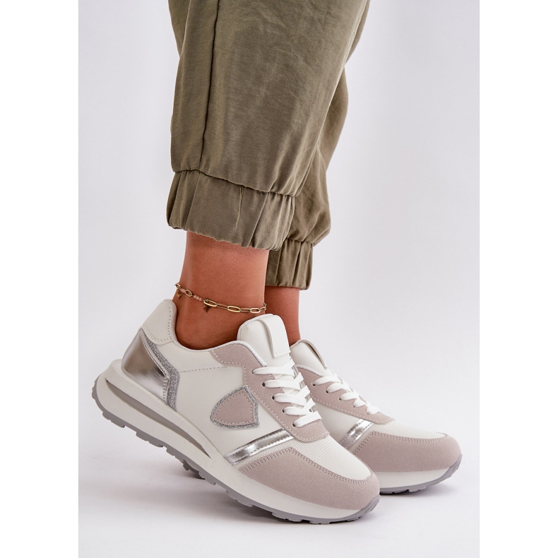 Sneakers Da Donna Con Glitter Velaniela Bianche bianca 1