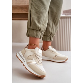 Sneakers Beige da Donna Realizzate in Eco Pelle Velaniela 2
