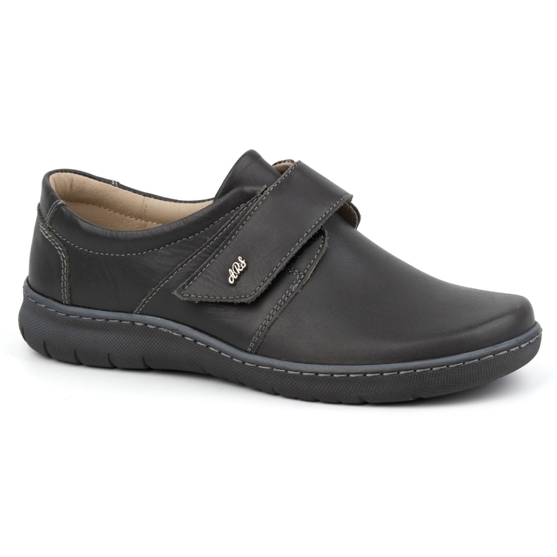 Olivier Scarpe da donna in pelle con velcro 0693, colore grigio 1