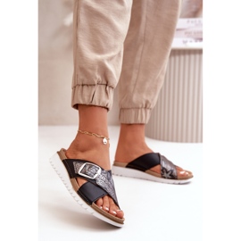 Comode Infradito da Donna Con Fibbia Inblu CN000032 Nero 1