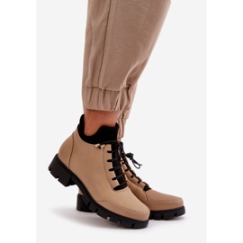 Stivali Bassi Isolanti da Donna Realizzati in Eco Pelle, Erisabelle Beige 1