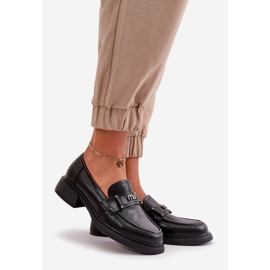 Mocassini Eleganti da Donna in Pelle Naturale, Nero Vinceza 91114 1