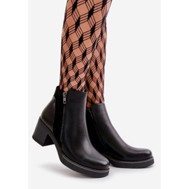 Stivaletti Da Donna Realizzati In Eco Pelle Con Tacco Alto Revianna Nero Caldo 1