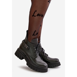 Zazoo 60483 Stivali bassi in pelle da donna, isolati, neri nero 1