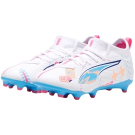 Scarpe da calcio Puma Ultra 5 Match Vol. FG/AG 108065 01 bianca 2