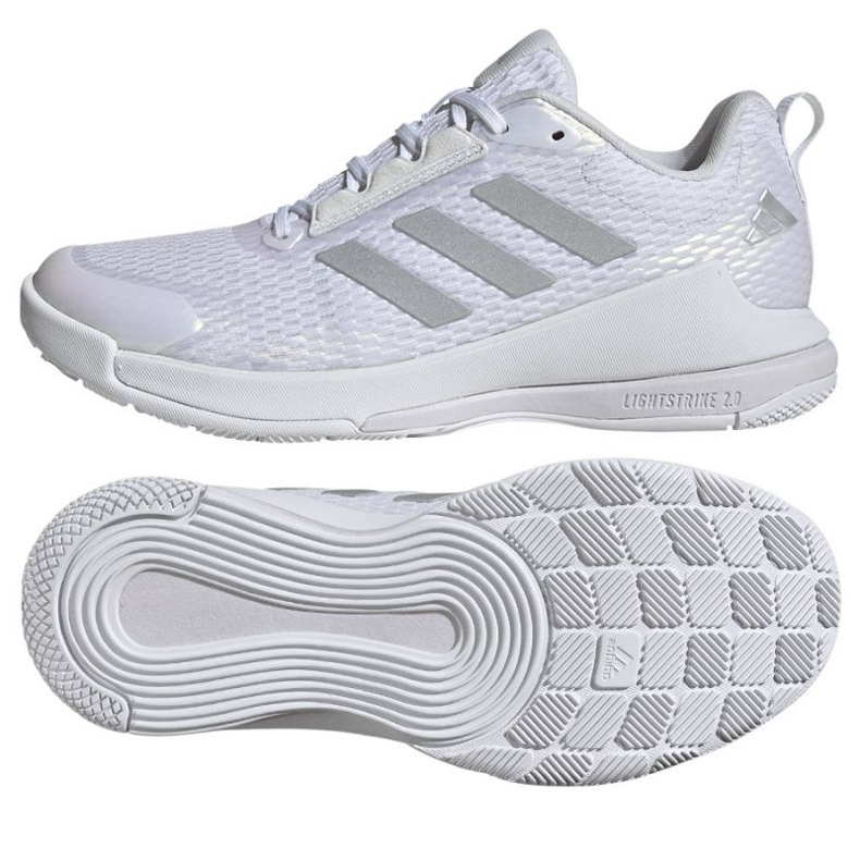Scarpe da pallavolo Adidas Novaflight 2 IG1609 bianca 1