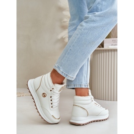 Scarpe sportive isolanti da donna su piattaforma, Bianco Ariatte 2