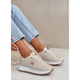 Scarpe Sportive da Donna Foderate in Pelliccia, Platform Lerisas Beige Chiaro 1