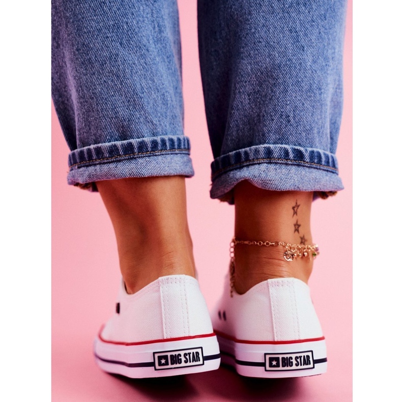 Sneaker stringate Big Star T274022 101 bianco 3