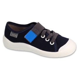 Pantofole per bambini Befado 351X047 blu navy 1
