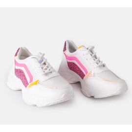 Sneaker olografiche bianche Mufeeda bianco 2