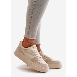 Sneakers Basse da Donna in Ecopelle Big Star OO274029 Beige 1