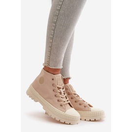 Sneakers alte da donna Big Star OO274006 Beige 1