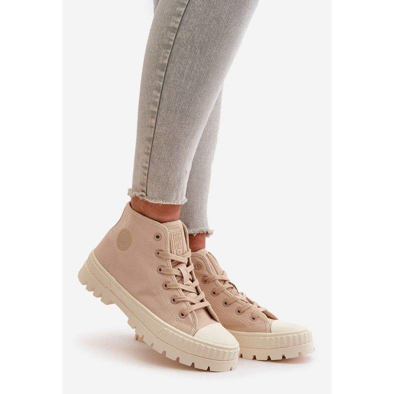 Sneakers alte da donna Big Star OO274006 Beige 1