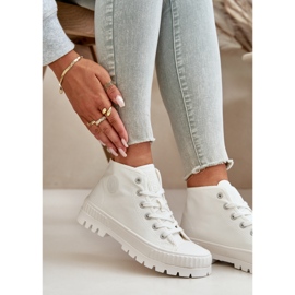 Sneakers alte da donna Big Star OO274009 Bianco 2