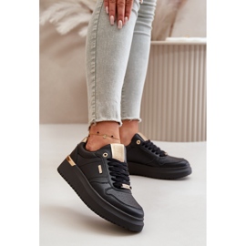 Sneakers da donna sulla piattaforma Big Star OO274758 Sistema HI-POLY Nero 2