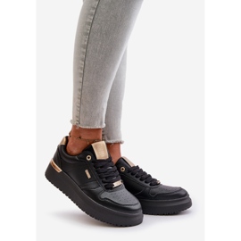Sneakers da donna sulla piattaforma Big Star OO274758 Sistema HI-POLY Nero 1