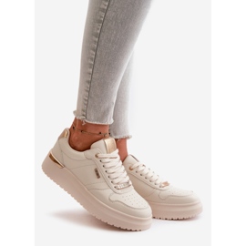 Sneakers da donna sulla piattaforma Big Star OO274757 Sistema HI-POLY Bianco 1