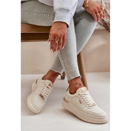 Sneakers da donna sulla piattaforma Big Star OO274757 Sistema HI-POLY Bianco 2