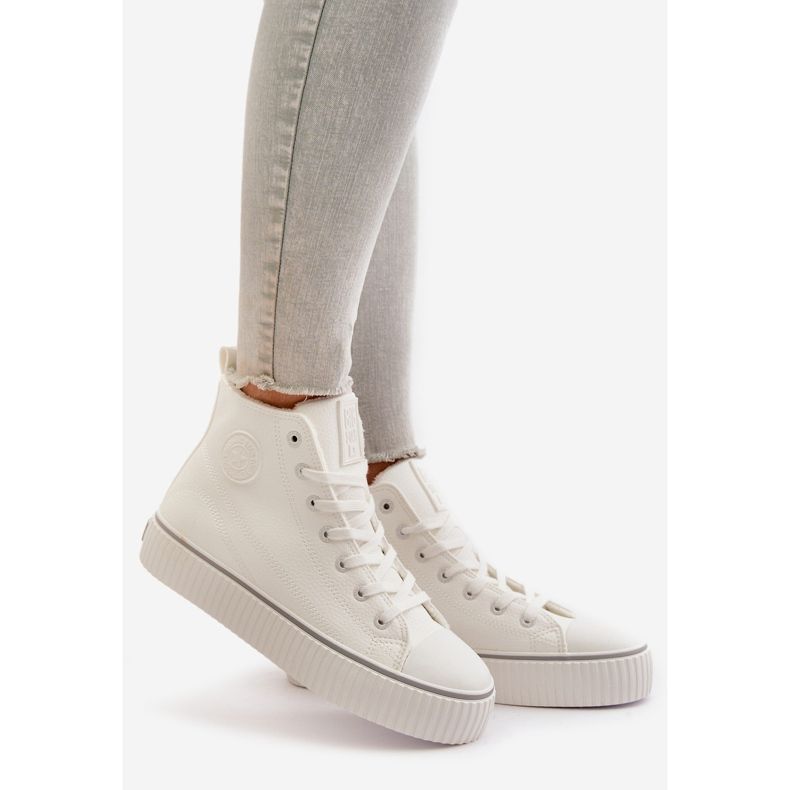 Scarpe da ginnastica isolanti in ecopelle da donna Big Star OO274788 Bianco bianca 1